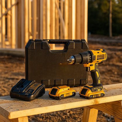 TALADRO INALAMBRICO +26 ACCESORIOS +2 BATERIAS