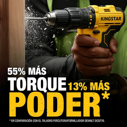 ÚLTIMAS UNIDADES TALADRO INALÁMBRICO + 2 BATERÍAS + CAJA DE HERRAMIENTAS + 26 ACCESORIOS DE REGALO + CARGAGOR