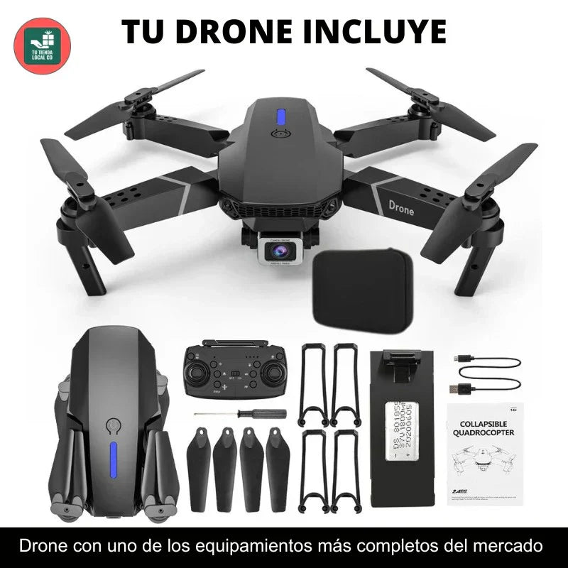 Drone W8 Pro Max (Edición 2025) - Kit de Vuelo: 3 Baterías + Estuche GRATIS 🎁