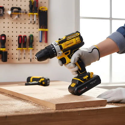 ÚLTIMAS UNIDADES TALADRO INALÁMBRICO + 2 BATERÍAS + CAJA DE HERRAMIENTAS + 26 ACCESORIOS DE REGALO + CARGAGOR