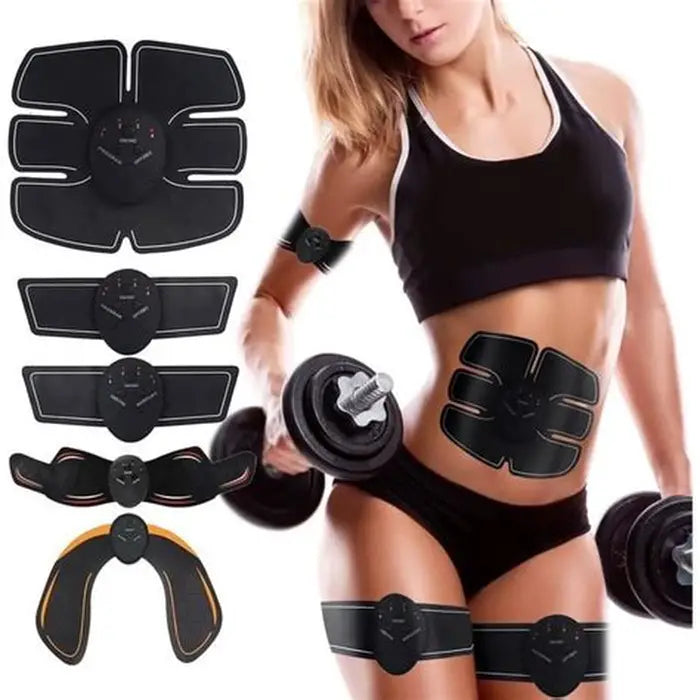 Carga inalámbrica EMS USB ABS abdominal entrenamiento muscular tonificador cuerpo Fitness dispositivo de entrenamiento de cadera chip de forma neutra