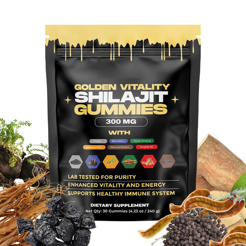 GOMITAS DE SHILAJIT Fórmula 7 en 1 – La Clave Para Recuperar tu VITALIDAD y TESTOSTERONA en 30 días