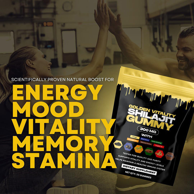 GOMITAS DE SHILAJIT Fórmula 7 en 1 – La Clave Para Recuperar tu VITALIDAD y TESTOSTERONA en 30 días