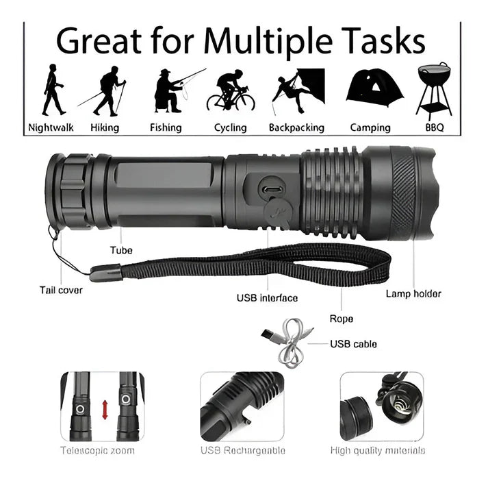 LINTERNA ULTRALUMINIX MILITAR