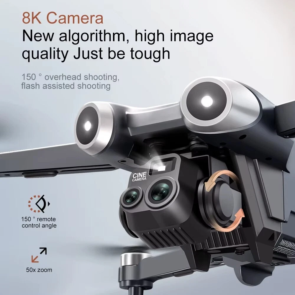 Dron 8K Cámara Dual V600 LED | XIOAMI